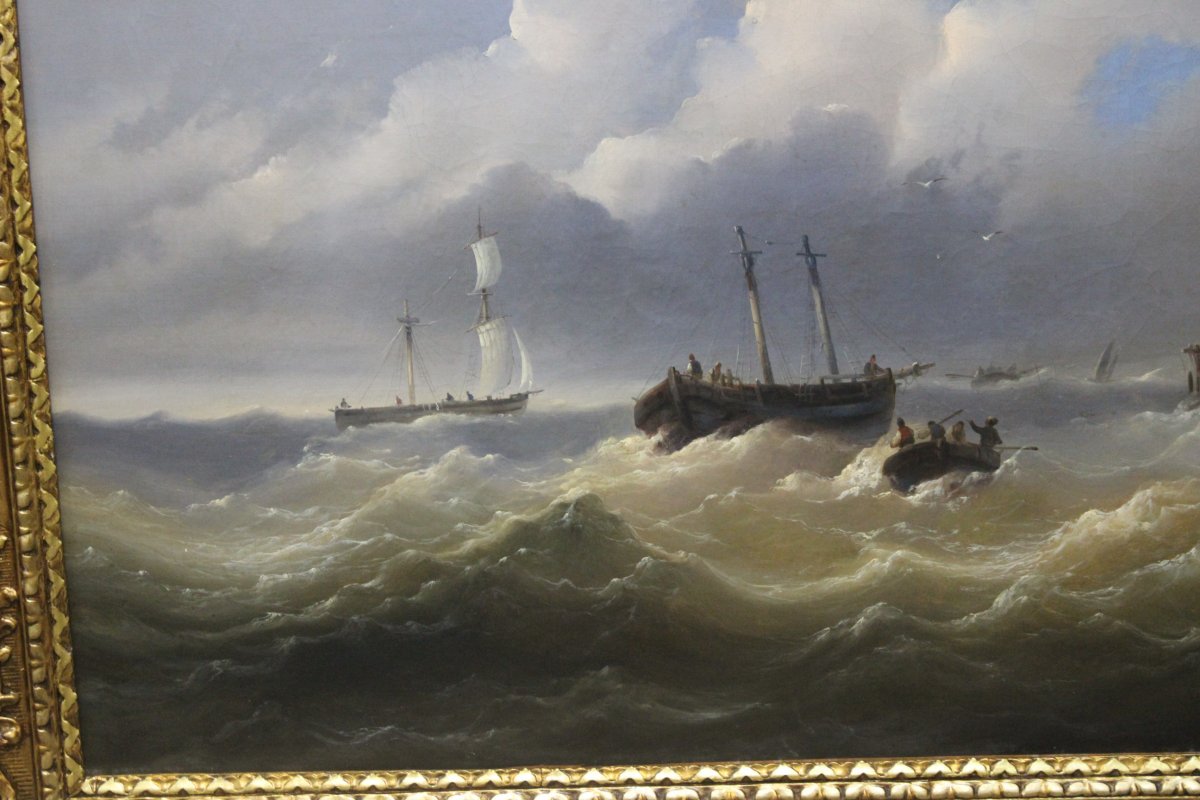 Josef Carl Berthold Püttner (1821–1881) Czech / Austrian Marine And Landscape Painter-photo-3