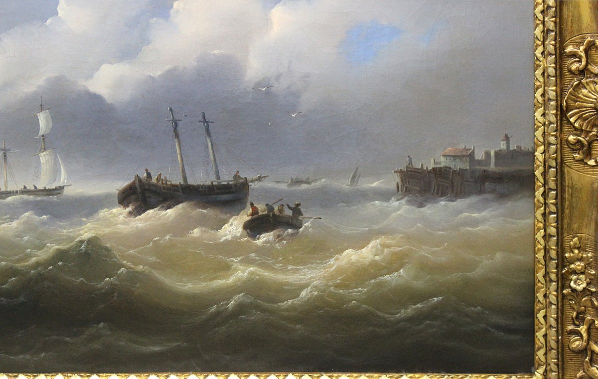 Josef Carl Berthold Püttner (1821–1881)Peintre Marin Et Paysagiste Tchèque / Autrichien-photo-4