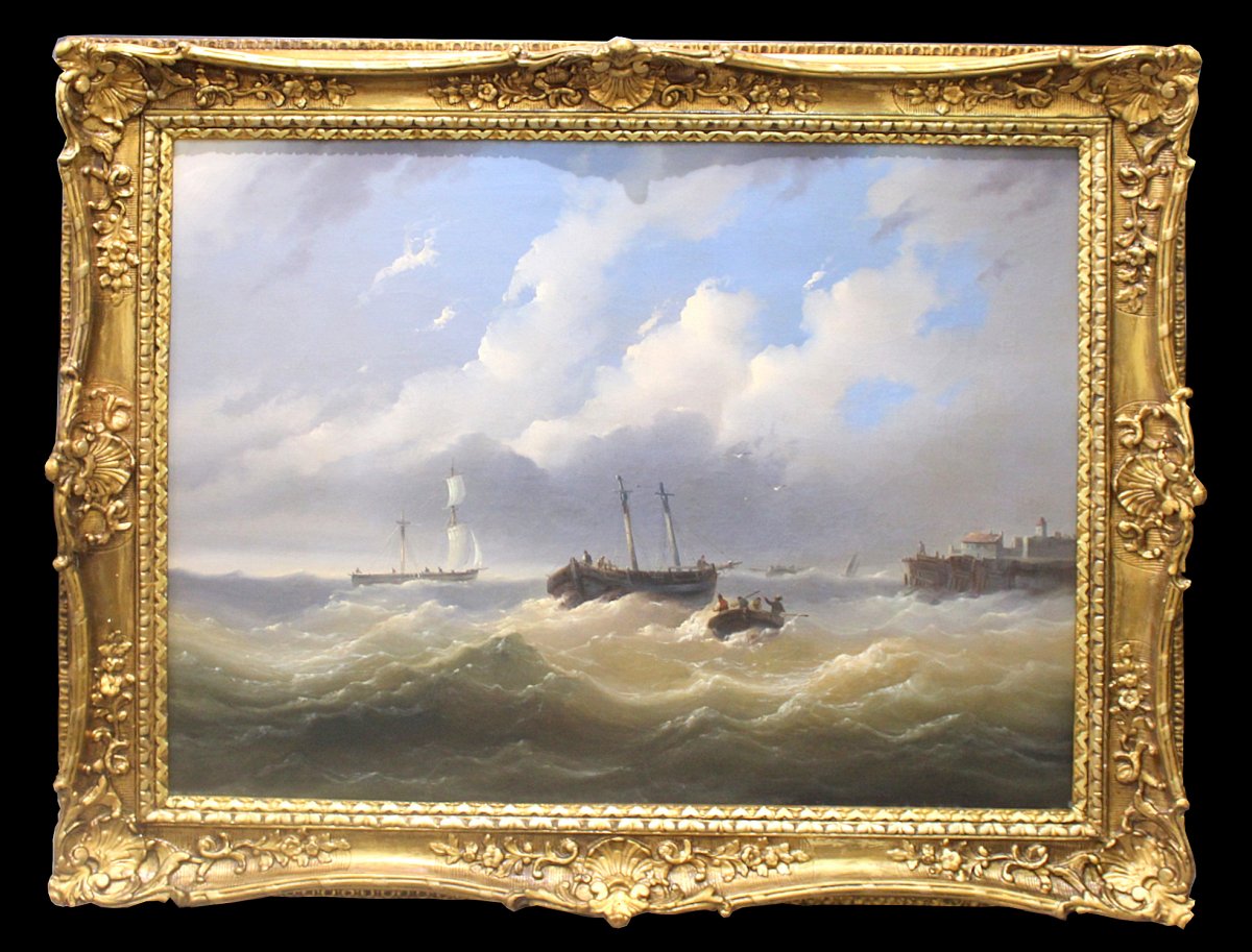 Josef Carl Berthold Püttner (1821–1881) Czech / Austrian Marine And Landscape Painter