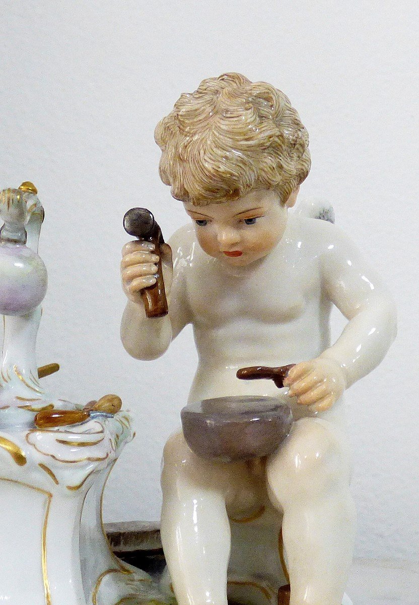 Meissen - Figurine En Porcelaine Petit Ange-photo-3