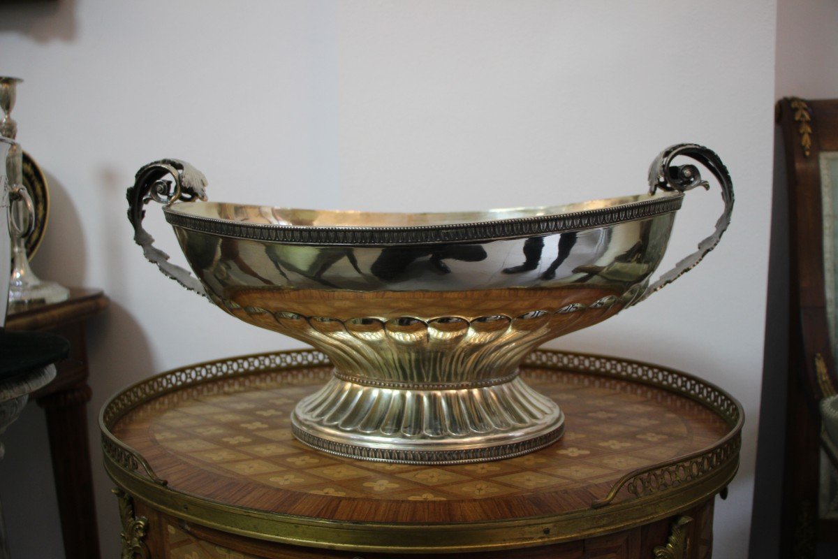 Large Silver Bowl Weight 19907.27gr Ag 800/100-photo-2