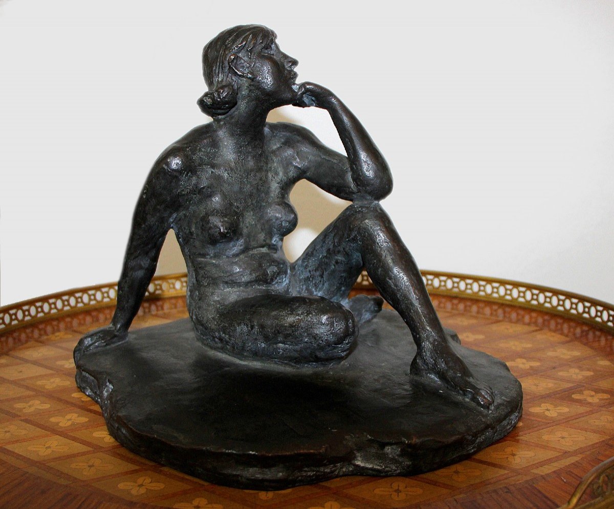 Kuzma Sergeyevich Petrov-vodkin, Russian Painter And Sculptor Bronze Nude-photo-2