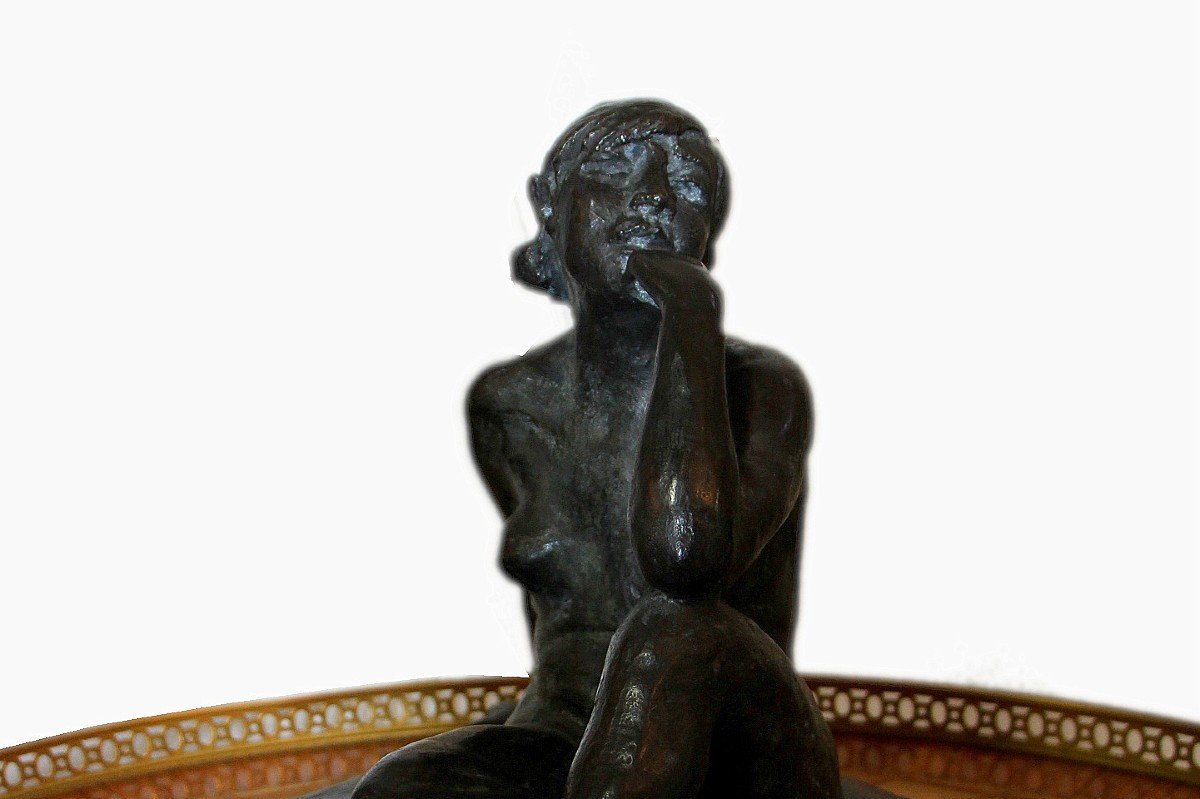 Bronze russe "nu féminin" signé Kuzma Sergeyevich Petrov-vodkin-photo-2