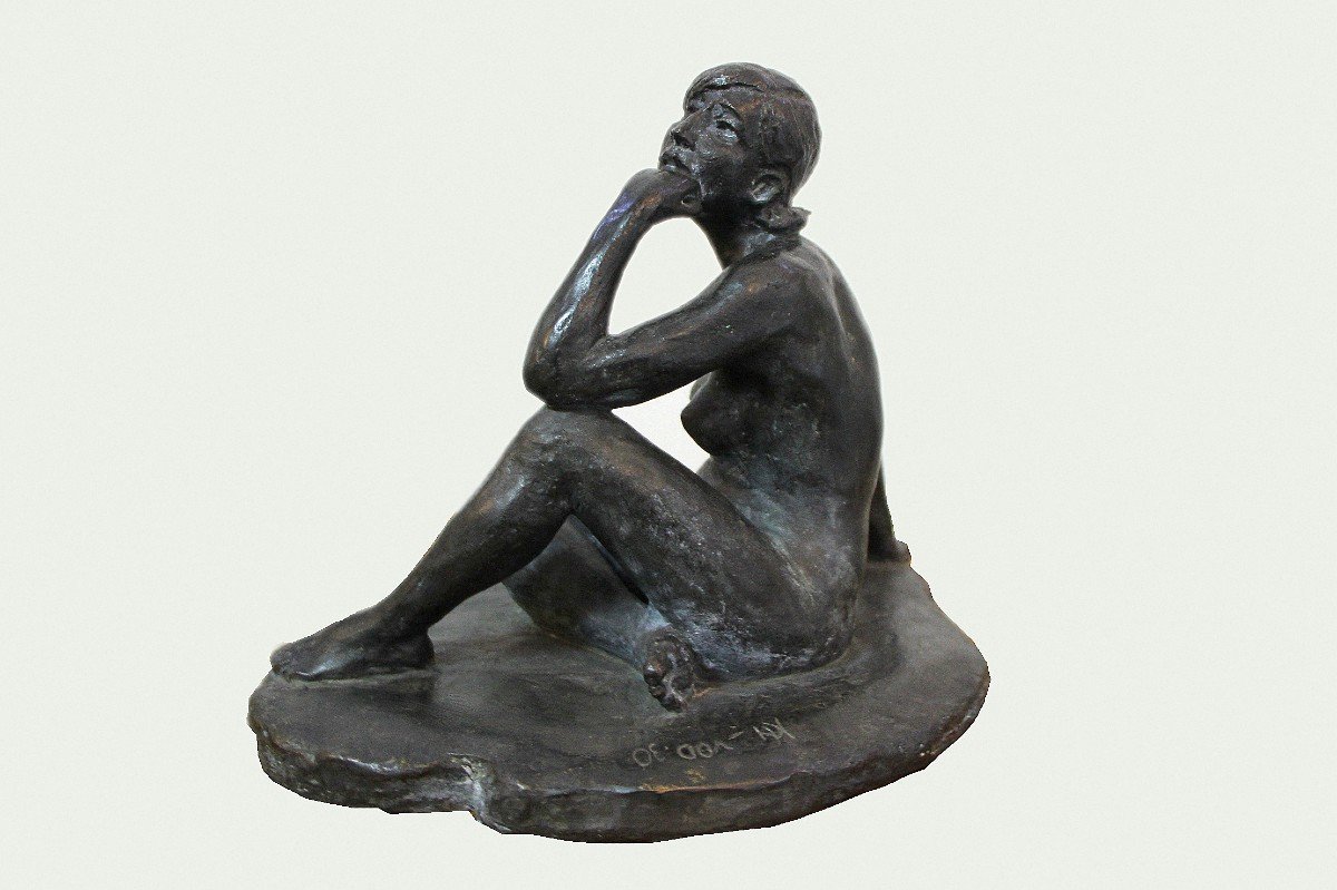Kuzma Sergeyevich Petrov-vodkin, Russian Painter And Sculptor Bronze Nude