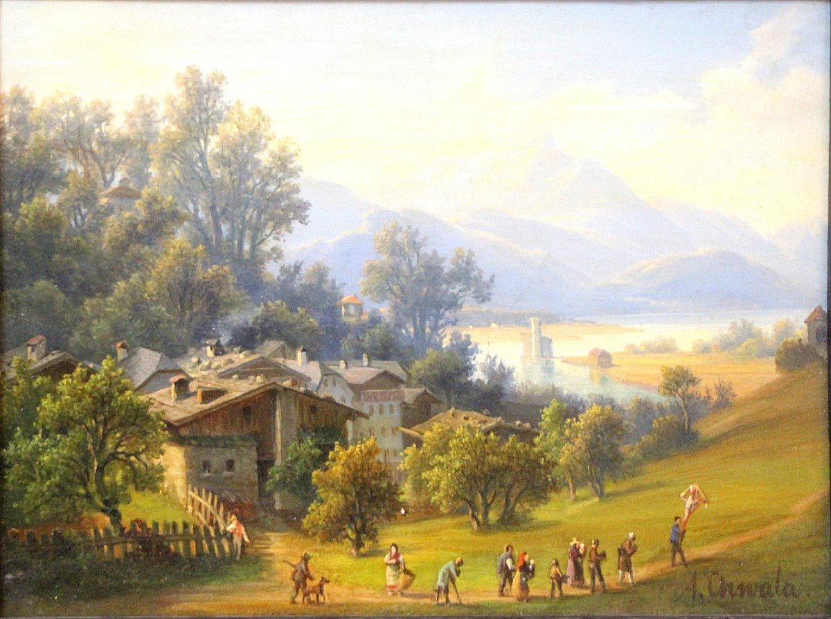 Peintre Tchéco-Autrichien Adolf Chwala (1836 Prague-1900 Vienne)-photo-2