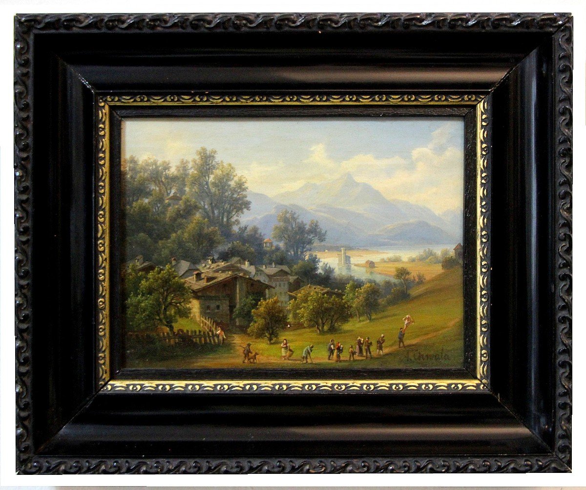 Peintre Tchéco-Autrichien Adolf Chwala (1836 Prague-1900 Vienne)