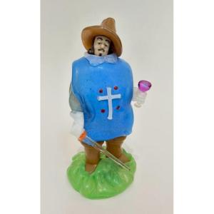 Czech Glass Jaroslav Brychta 1895 - 1971 "musketeer"