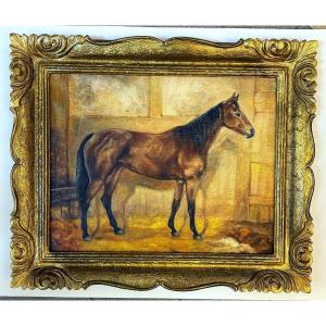 Peintre tchèque Ivana Jurná Lipská " Cheval "