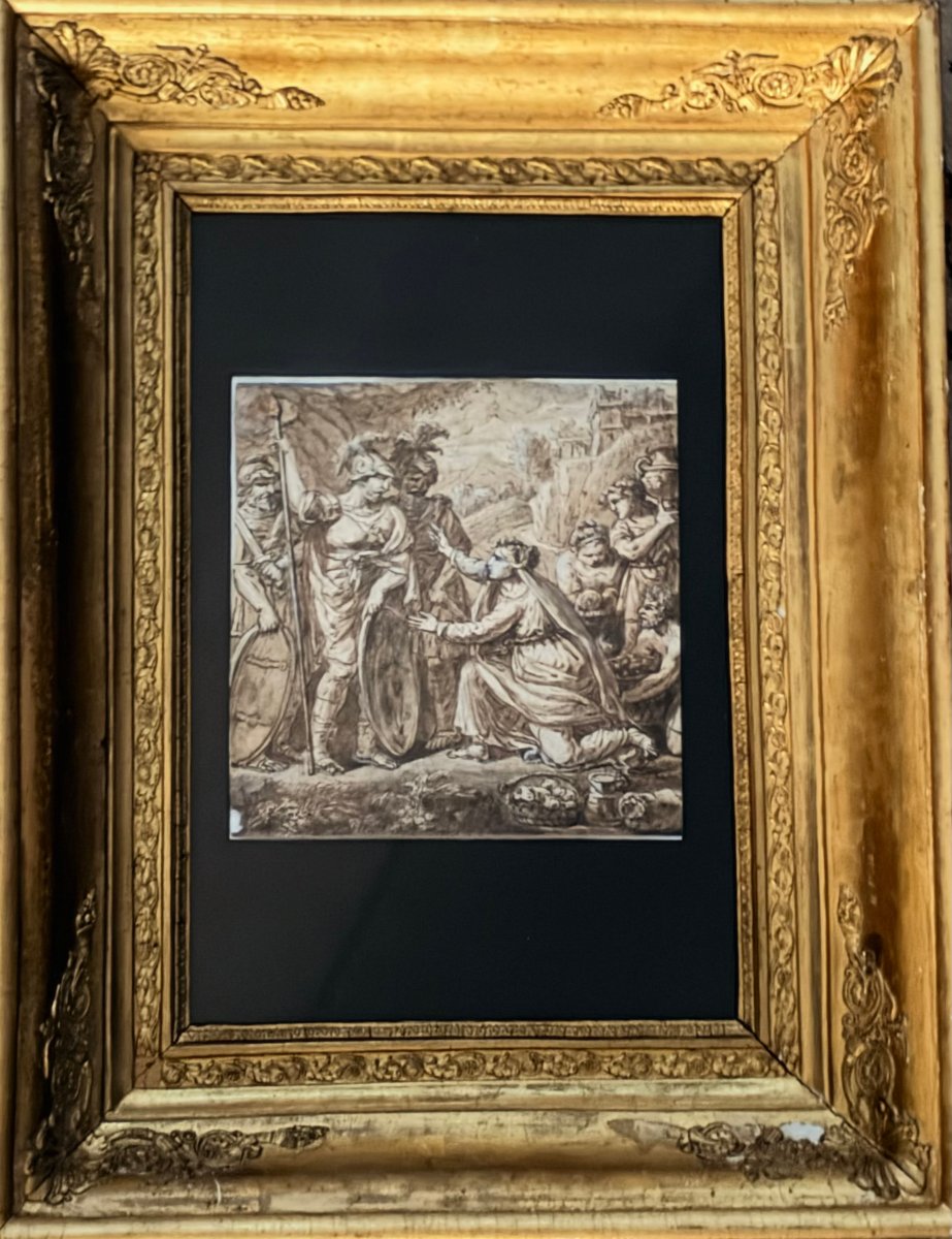 Dessin à la plume, école Italienne XVIIème