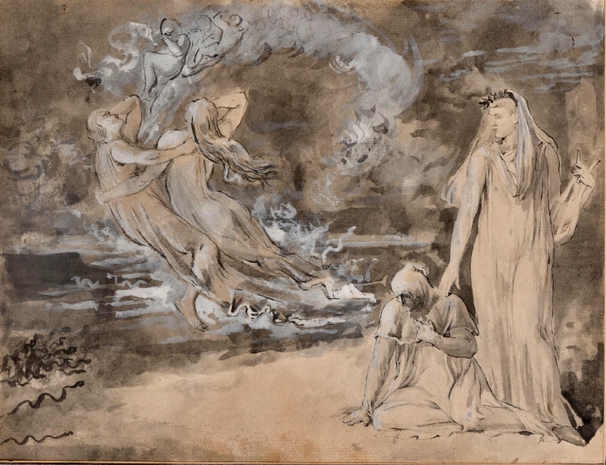 Dante Et Virgil Visitant Les Enfers 