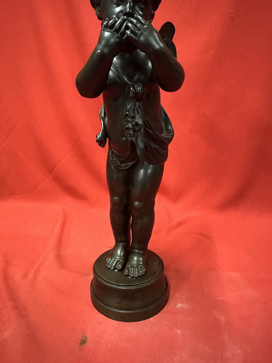 Statue en bronze “Le Baiser” de Aug. Moreau-photo-3