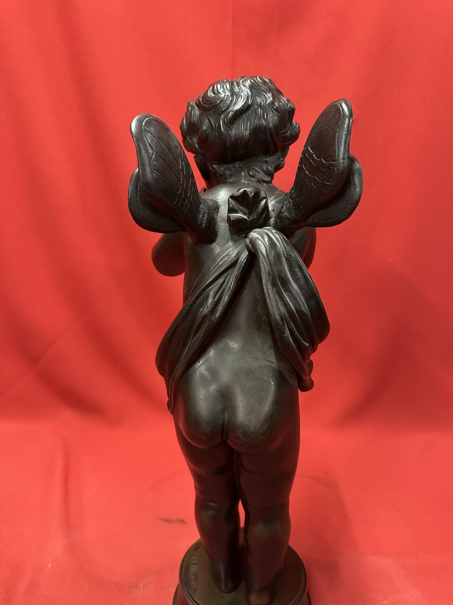 Statue en bronze “Le Baiser” de Aug. Moreau-photo-2