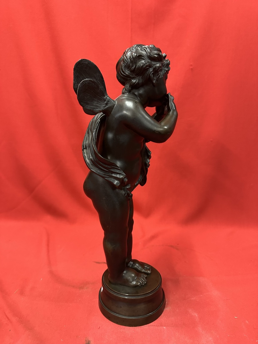 Statue en bronze “Le Baiser” de Aug. Moreau-photo-3