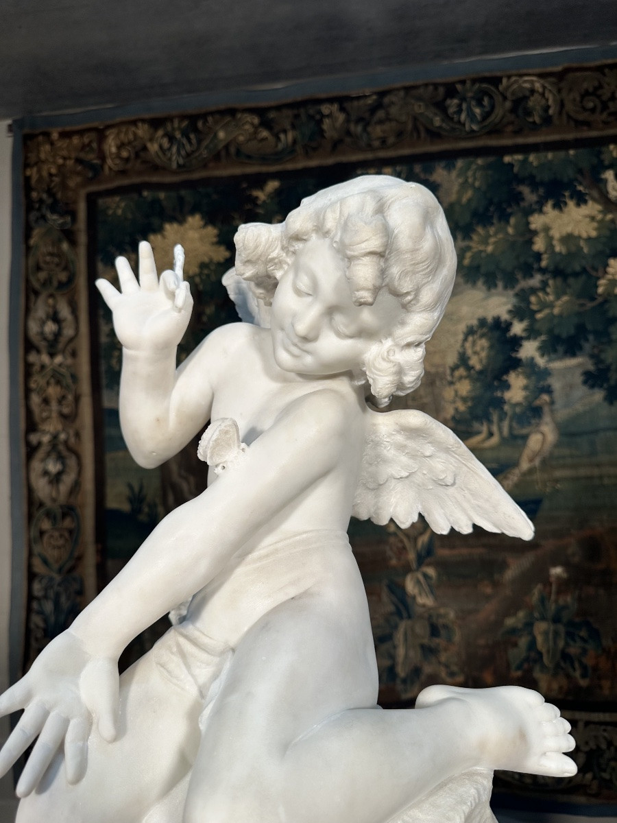 Carrara Marble Cupido - G. Pugi-photo-2