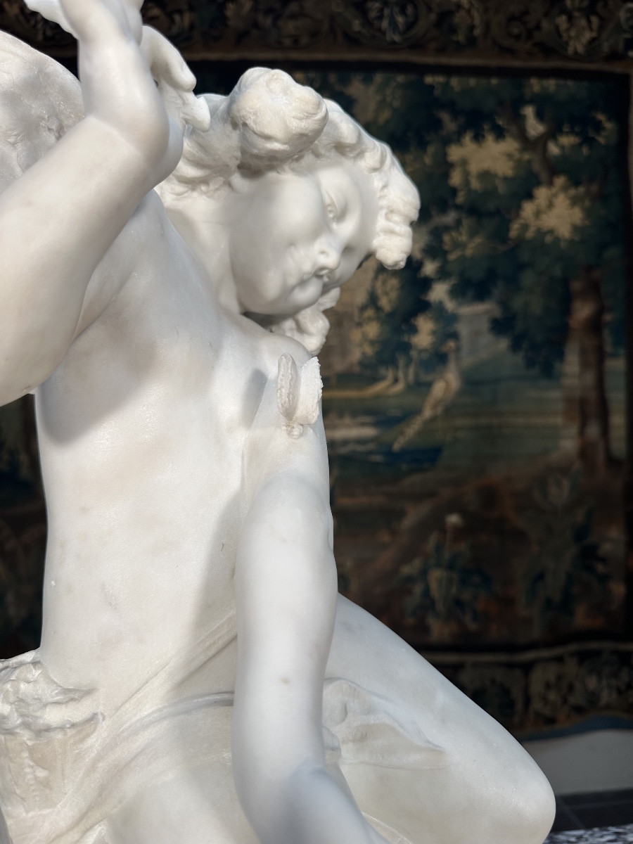 Carrara Marble Cupido - G. Pugi-photo-2