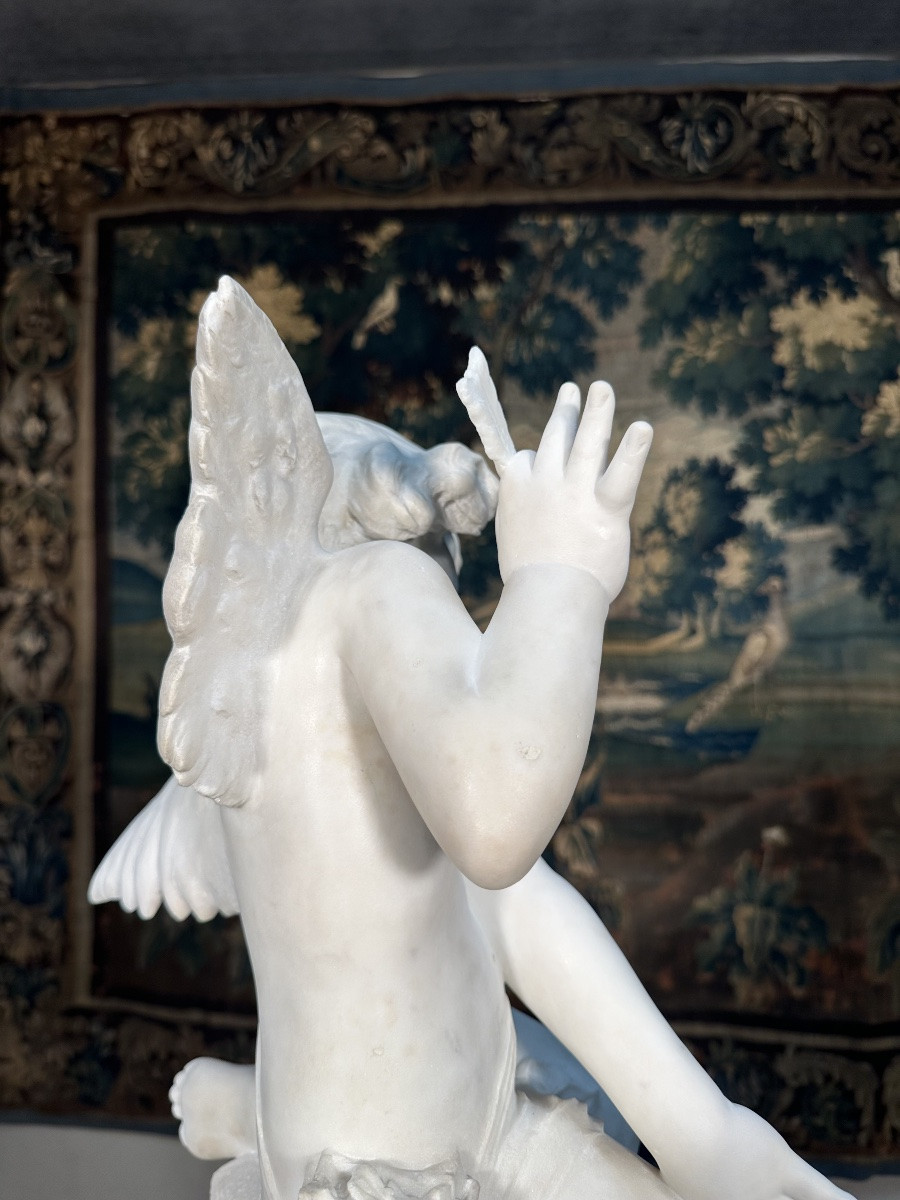 Carrara Marble Cupido - G. Pugi-photo-3