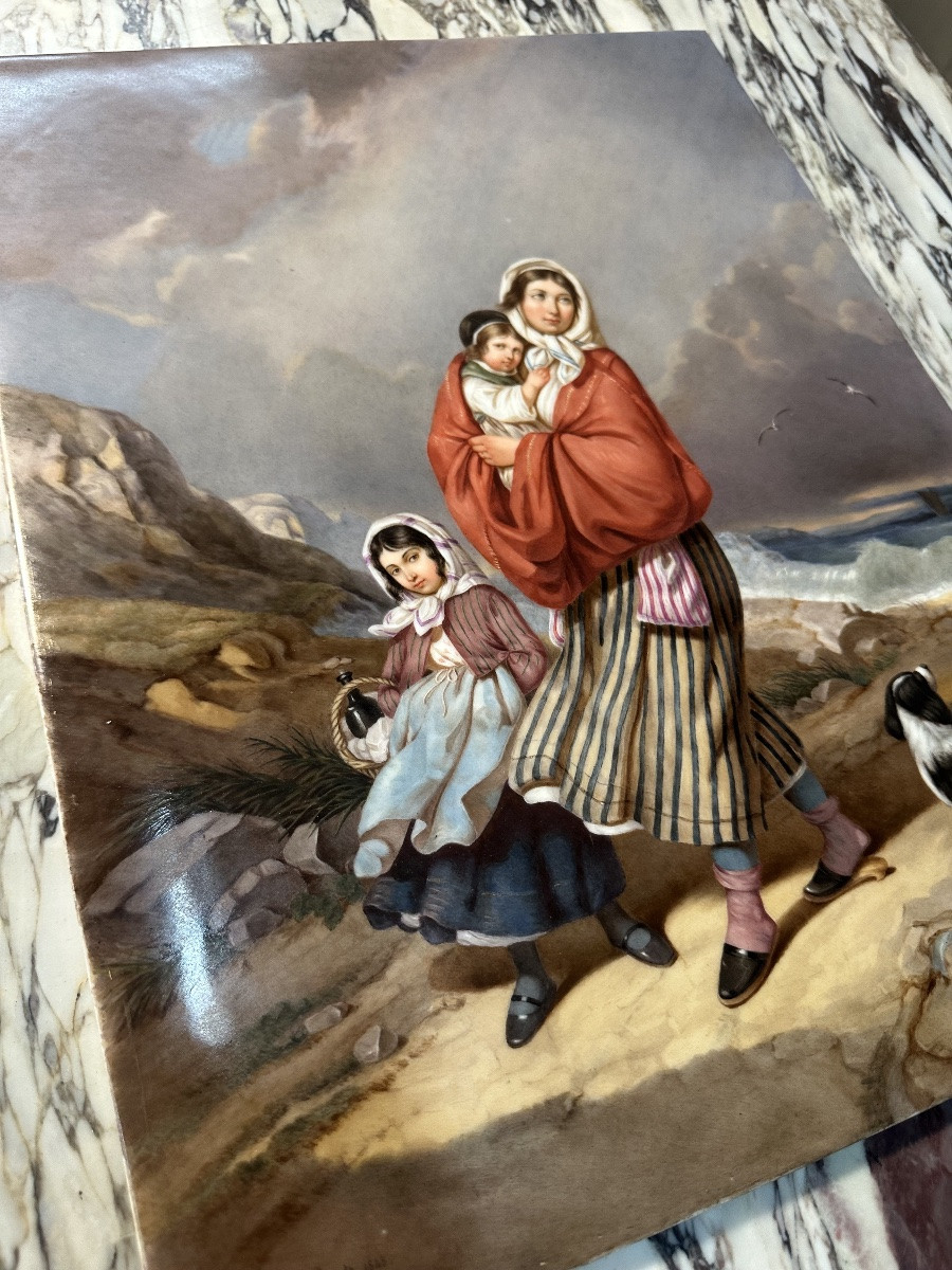 Plaquette en porcelaine de Hore Lautz 1848-photo-1