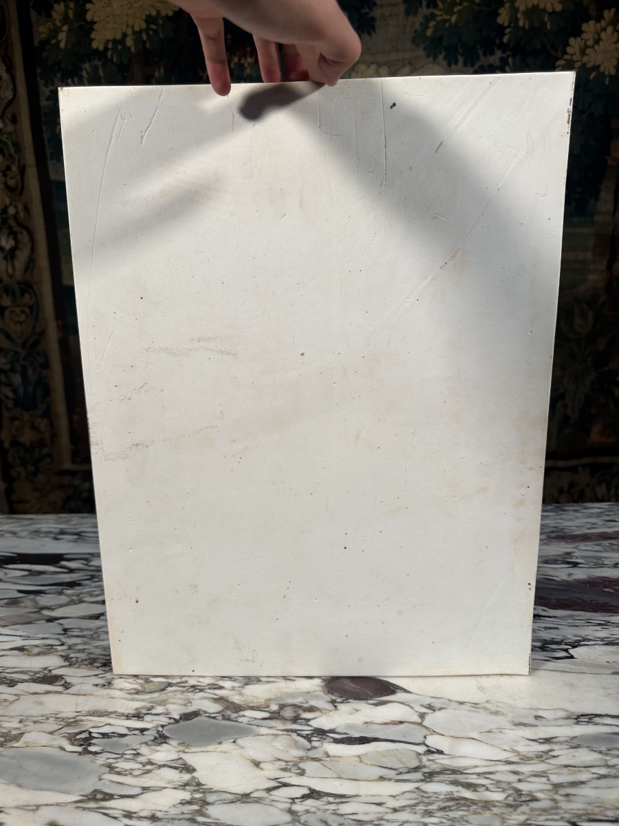 Plaquette en porcelaine de Hore Lautz 1848-photo-3