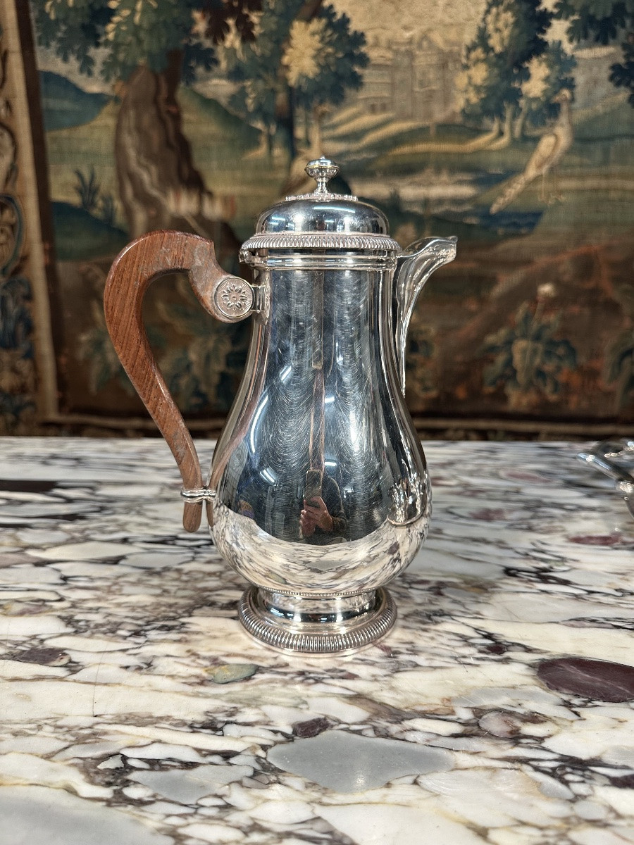 Christofle "gallia" Silver-plated Tea And Coffee Set-photo-3