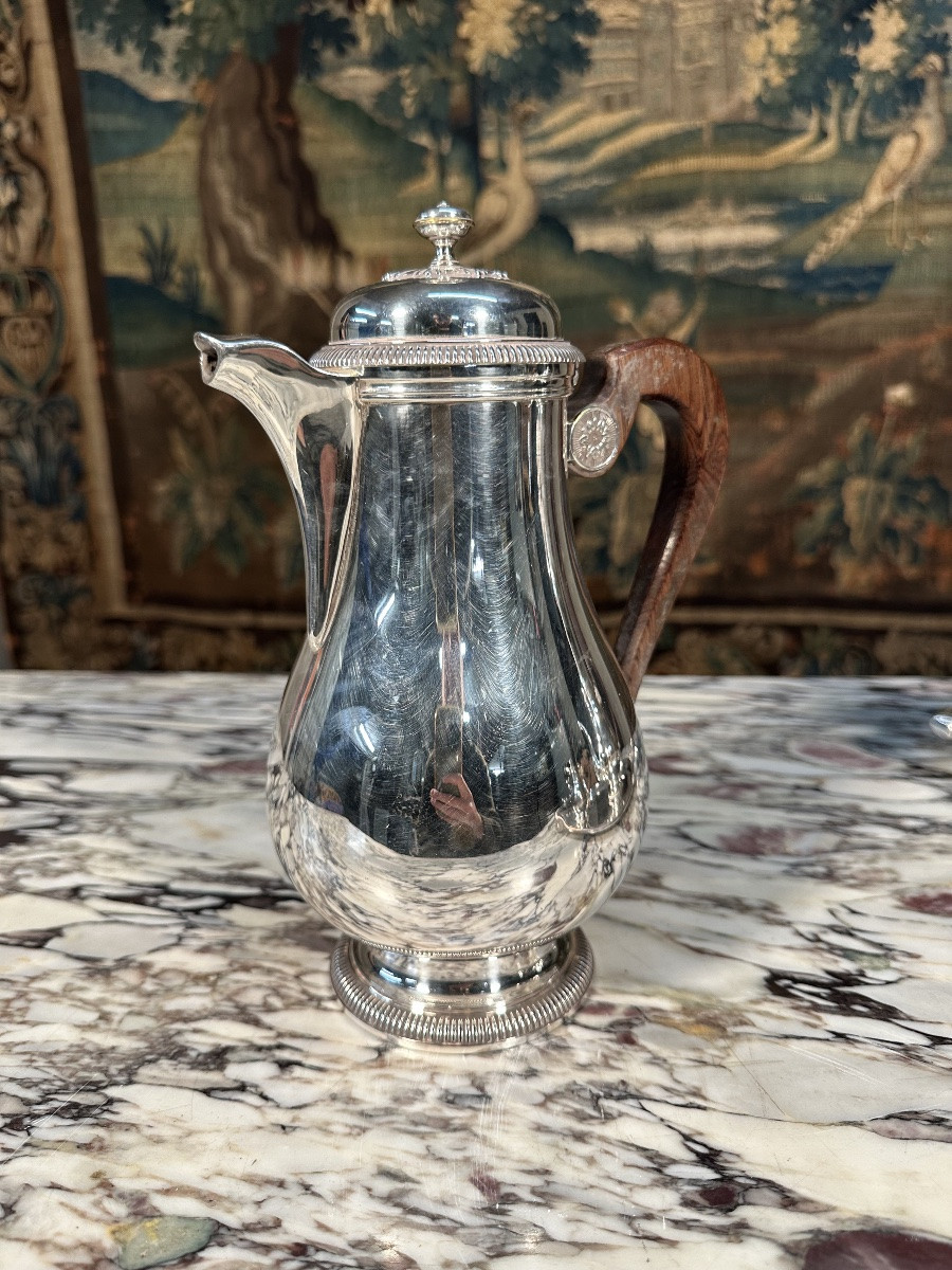 Christofle "gallia" Silver-plated Tea And Coffee Set-photo-4
