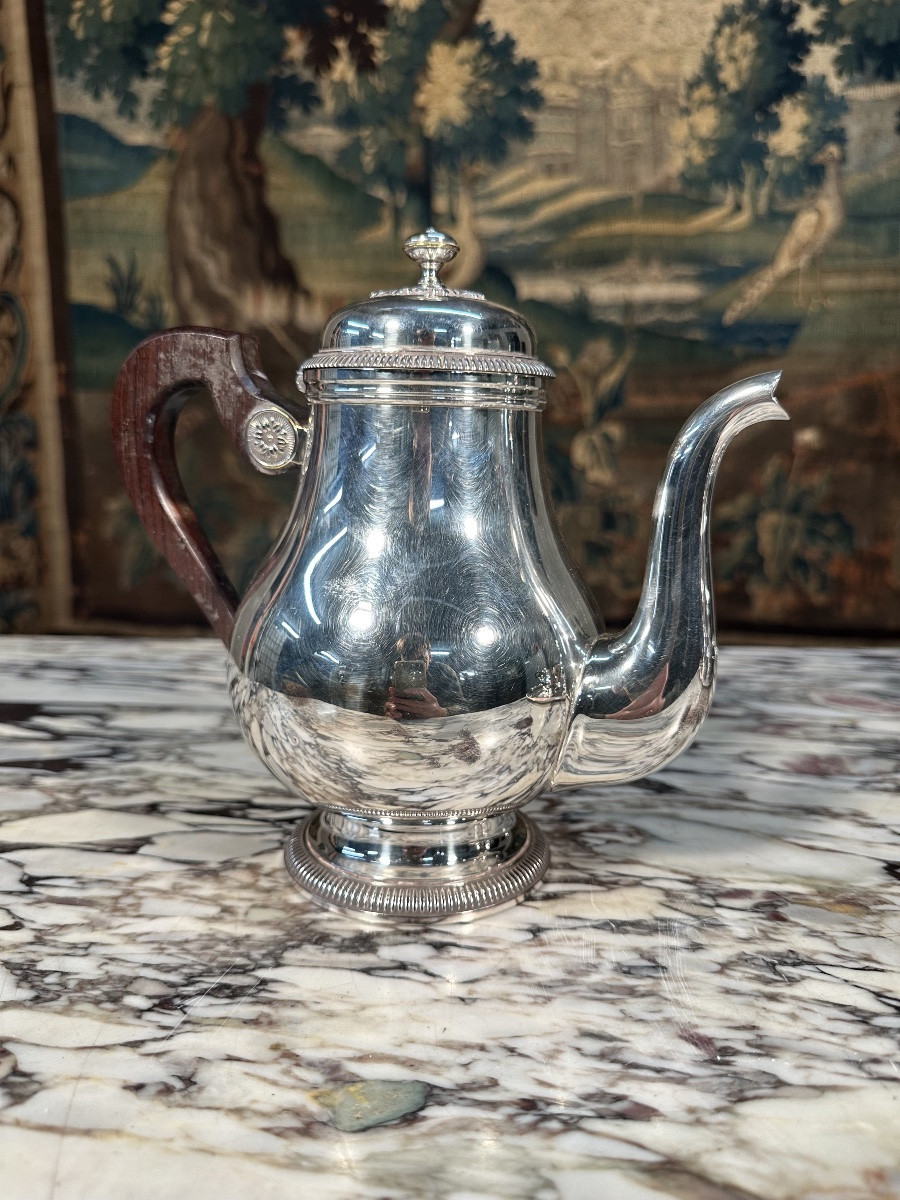 Christofle "gallia" Silver-plated Tea And Coffee Set-photo-2