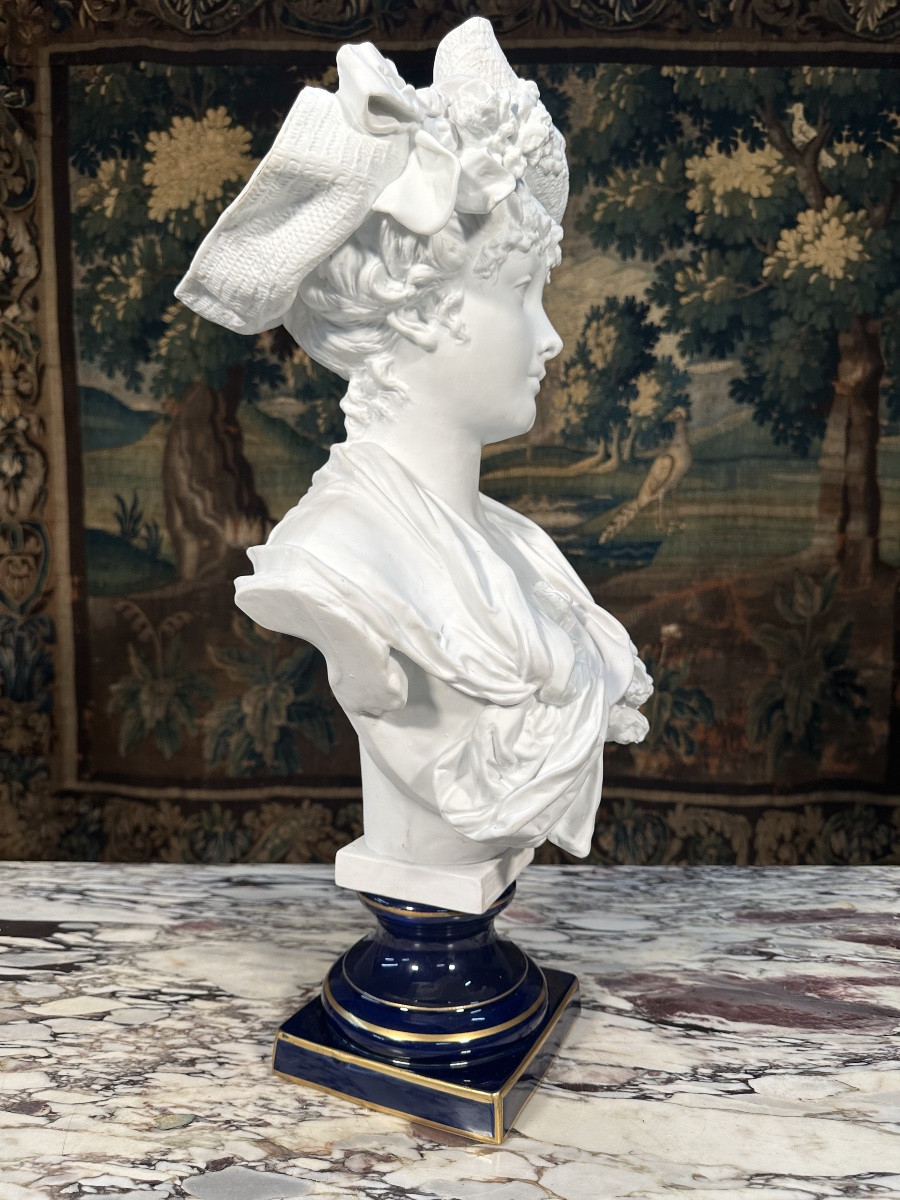 Buste en biscuit de A. Carrier-Belleuse-photo-4