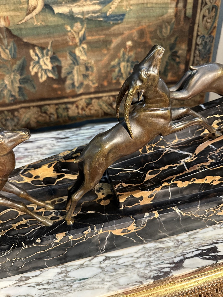 3 Gazelles On A Marble Base -photo-3
