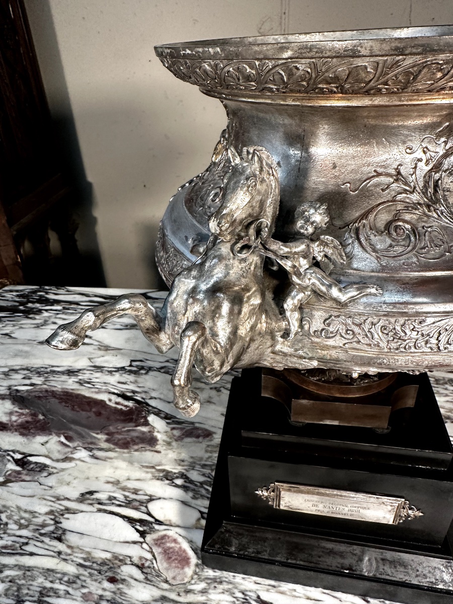 Coupe d’Honneur Monumentale en bronze Argenté – Frères Fannière-photo-1