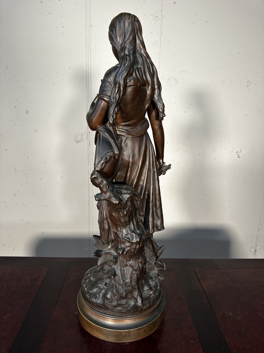 jeune fille avec mandolin de H. Moreau-photo-3