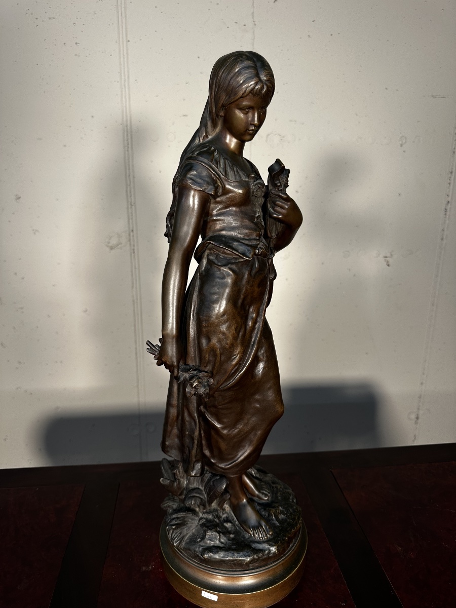 jeune fille avec mandolin de H. Moreau-photo-6