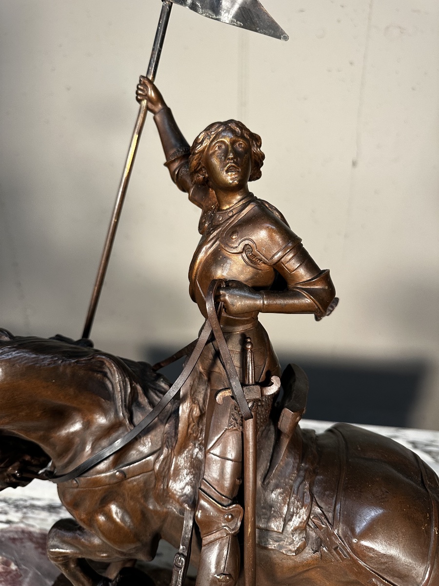 Jeanne D'arc en bronze de A. Gaudez-photo-3
