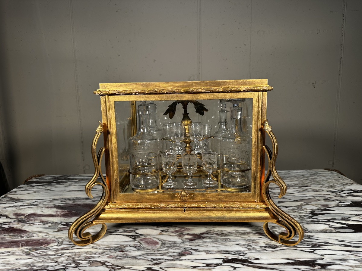 CAVE À LIQUEUR NAPOLÉON III en bronze-photo-2