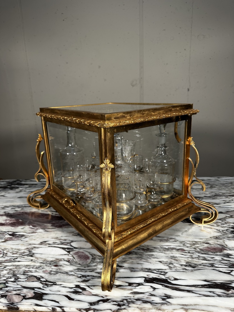 CAVE À LIQUEUR NAPOLÉON III en bronze-photo-3