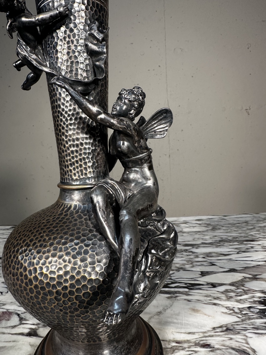 Vase Jugendstil en métal argenté – WMF-photo-2