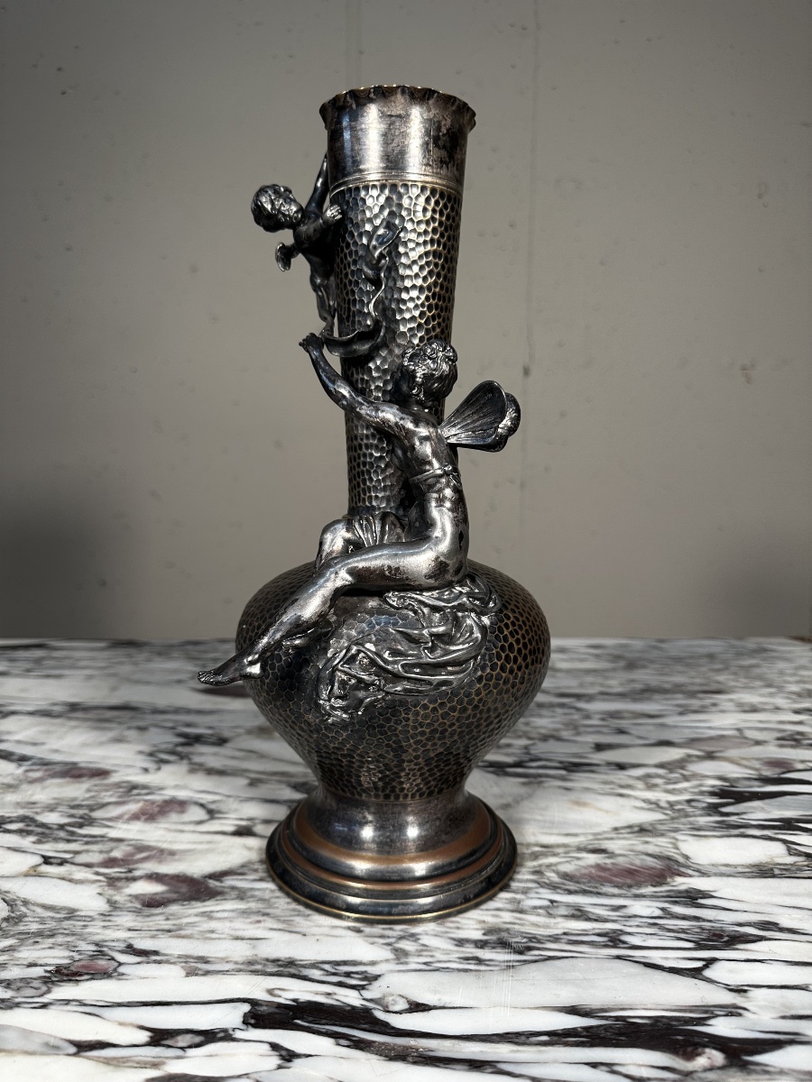 Vase Jugendstil en métal argenté – WMF-photo-4