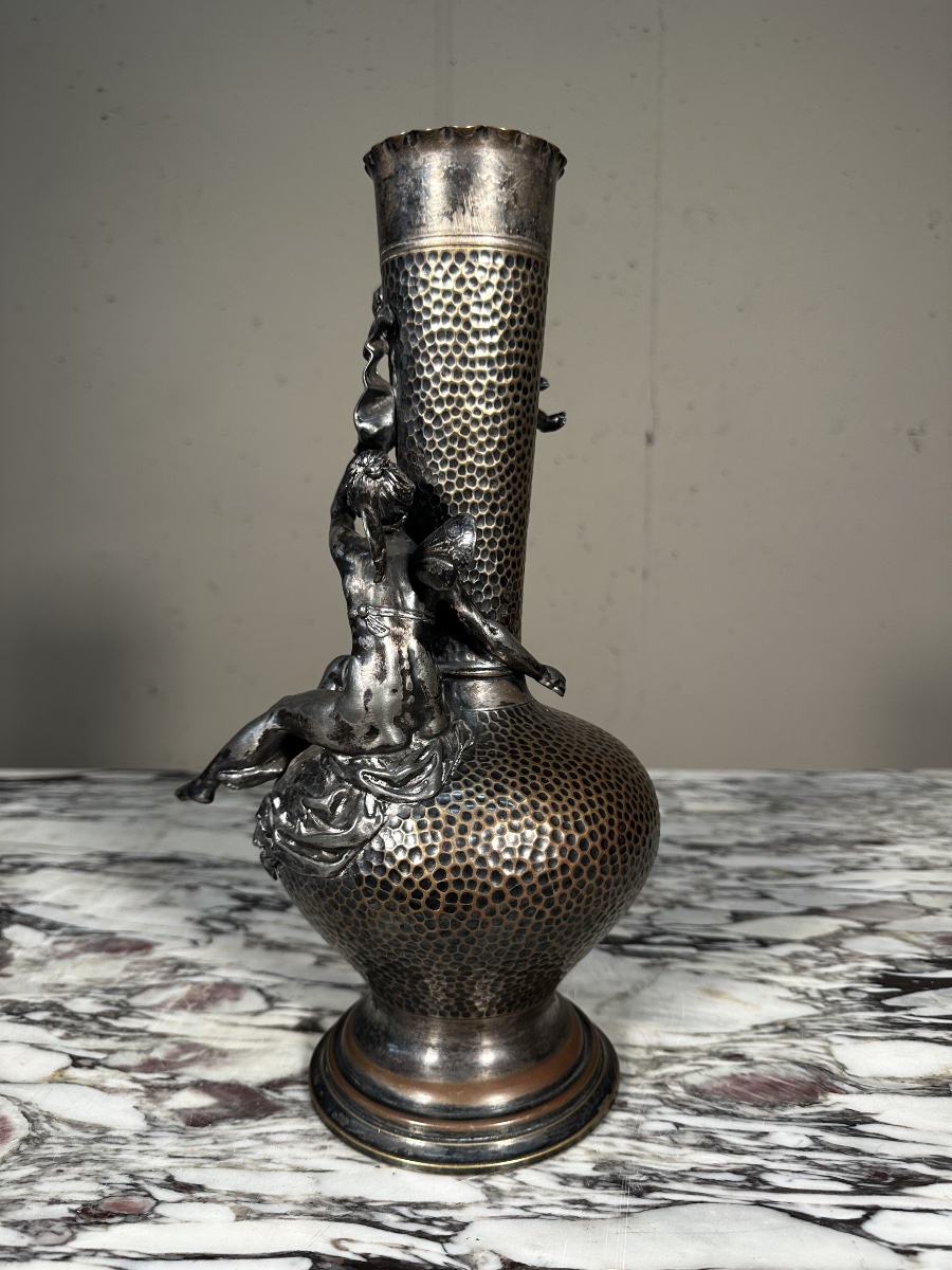 Vase Jugendstil en métal argenté – WMF-photo-1