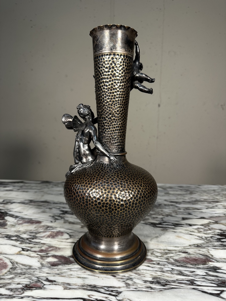 Vase Jugendstil en métal argenté – WMF-photo-2