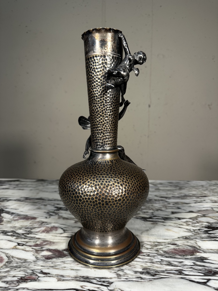 Vase Jugendstil en métal argenté – WMF-photo-3
