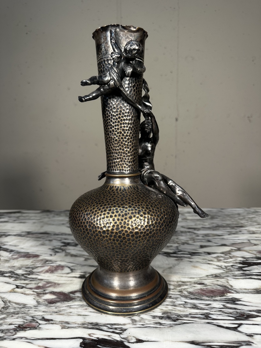 Vase Jugendstil en métal argenté – WMF-photo-4