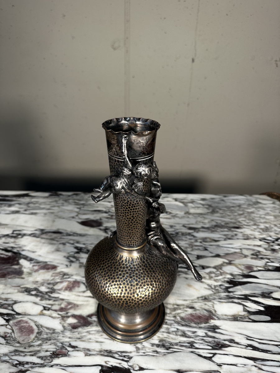 Vase Jugendstil en métal argenté – WMF-photo-6