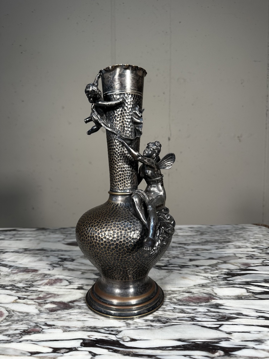 Vase Jugendstil en métal argenté – WMF