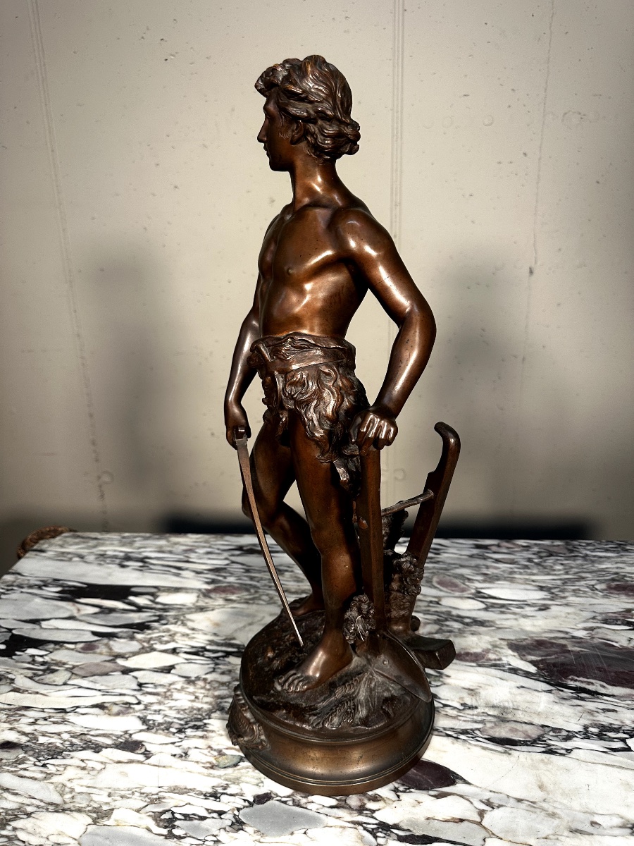 Bronze Sculpture *le Devoir*—adrien étienne Gaudez (french, 1845–1902)-photo-4