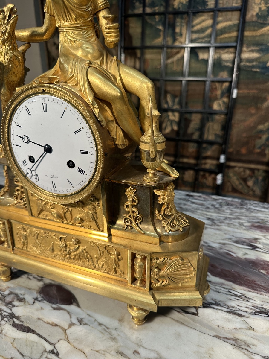 Empire Clock “hebe And Jupiter’s Eagle”-photo-1