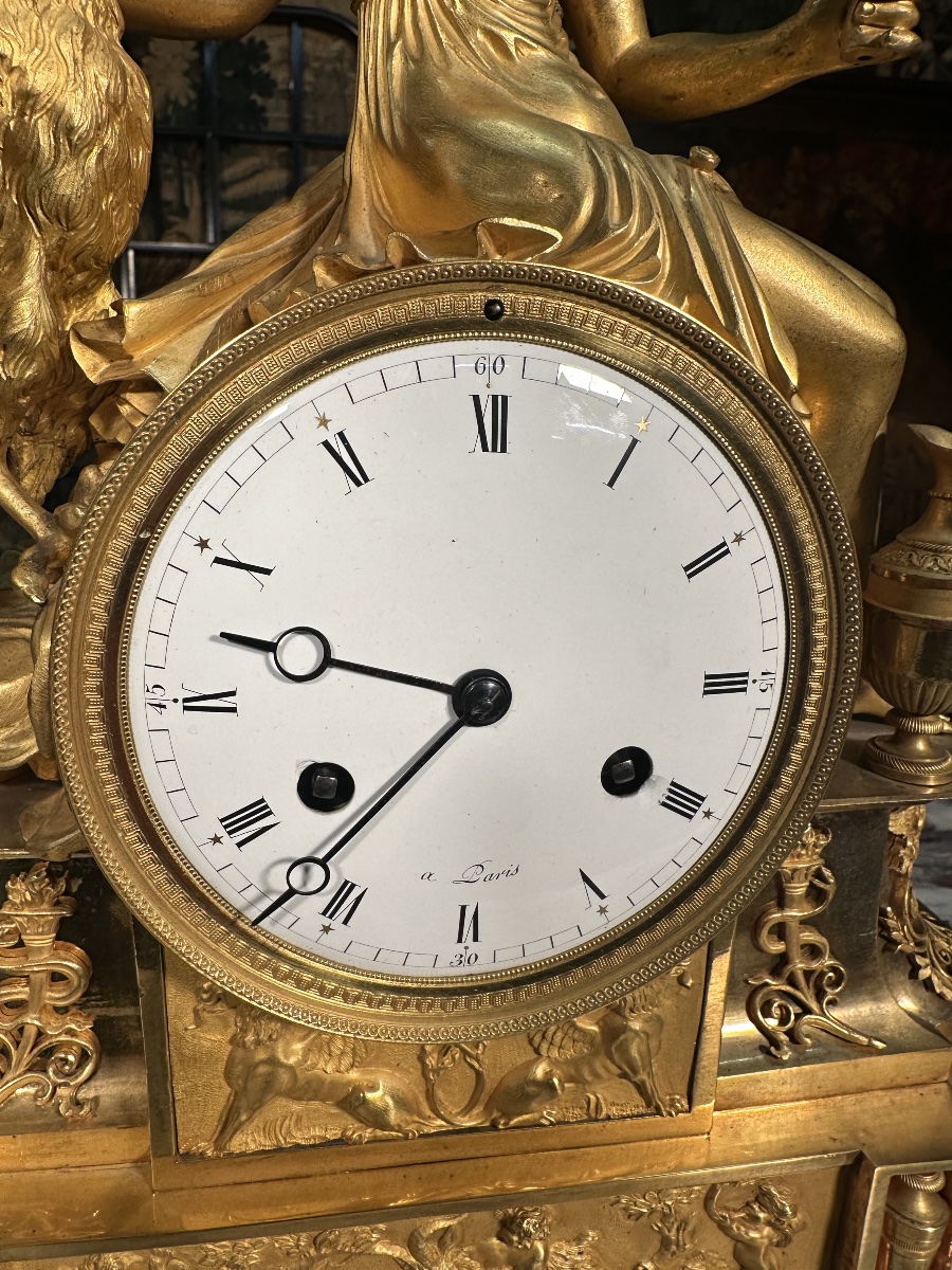 Empire Clock “hebe And Jupiter’s Eagle”-photo-3