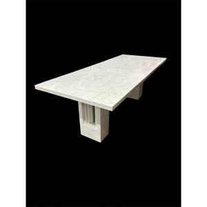 Iconic 'delfi' Marble Table By Carlo Scarpa & Marcel Breuer For Simon