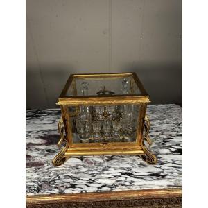 Napoleon III Liqueur Cabinet, Made Of Bronze