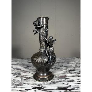 Vase Jugendstil en métal argenté – WMF