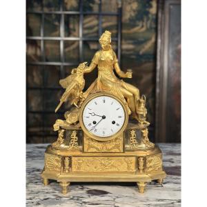 Empire Clock “hebe And Jupiter’s Eagle”