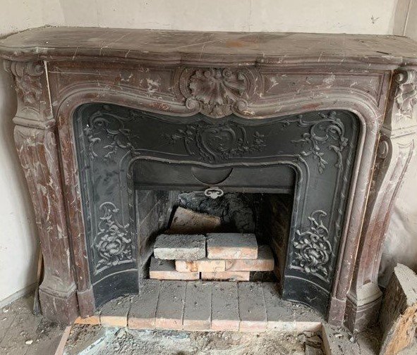 Louis XV Rococo Style Fireplace-photo-2