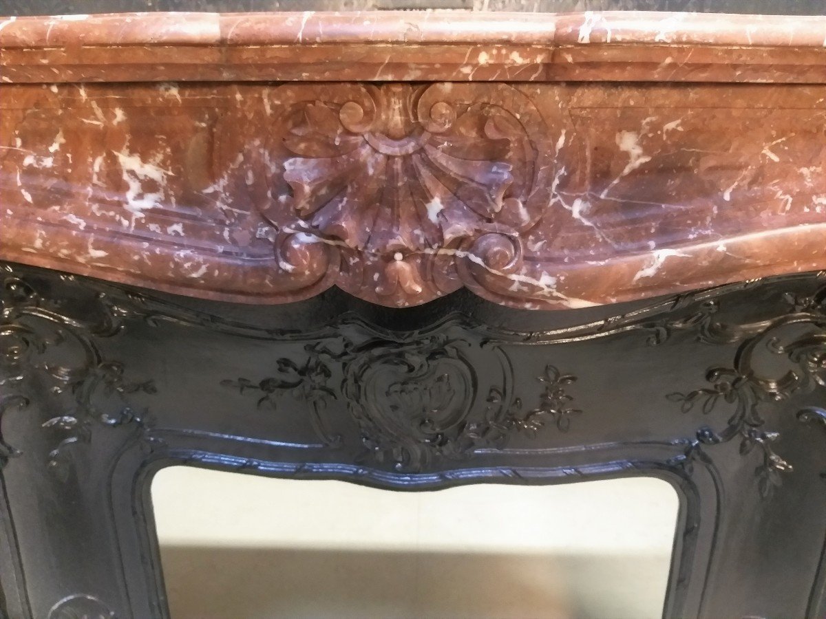 Louis XV Rococo Style Fireplace-photo-3